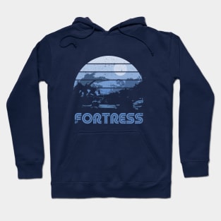 Retro Sunset Fortress Hoodie